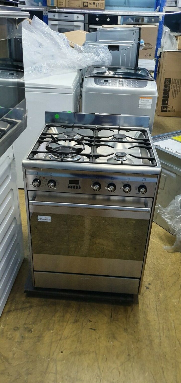 Smeg FS61XNG8 60cm Classic Aesthetic Freestanding Dual Fuel Oven/Stove