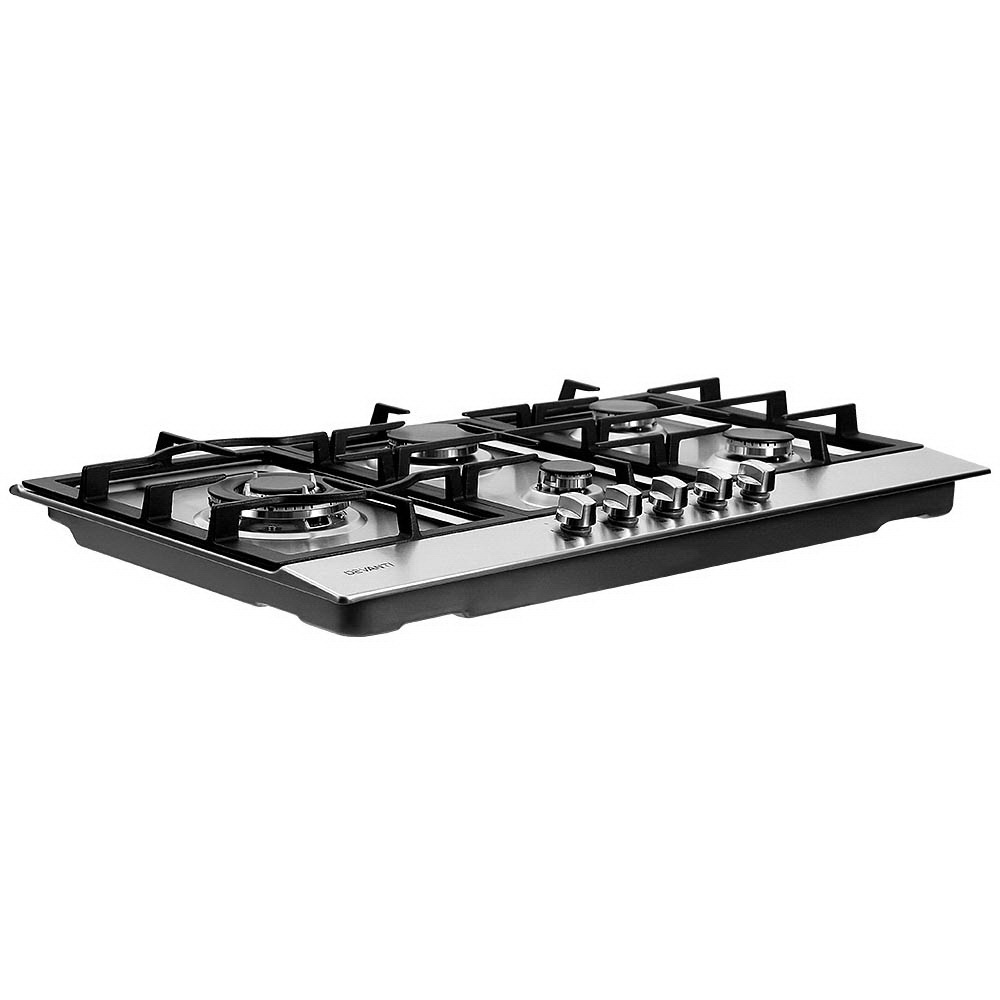 Devanti 90cm 5-Burner Gas Cooktop – Stainless Steel - Image 3