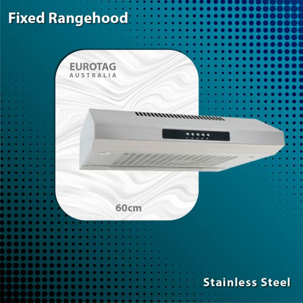 EUROTAG RH-D-F49-60-SR 60cm Fixed Rangehood - Silver