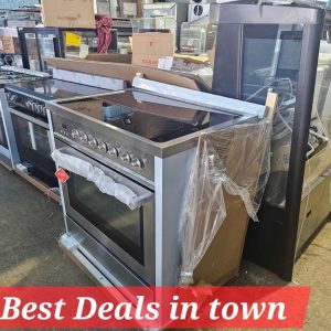 Euromaid 90cm Freestanding Electric Cooker - Stainless Steel model FC9PS