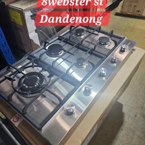 TECHNIKA 900MM 5 BURNER GAS C/TOP LEFT HAND WOK H950SLTXFPRO STAINLESS