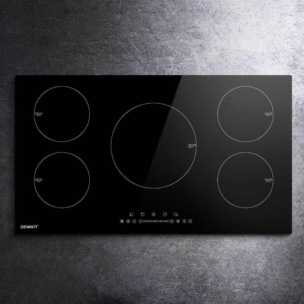 Devanti Induction Cooktop 90cm Electric Cooker - Image 8