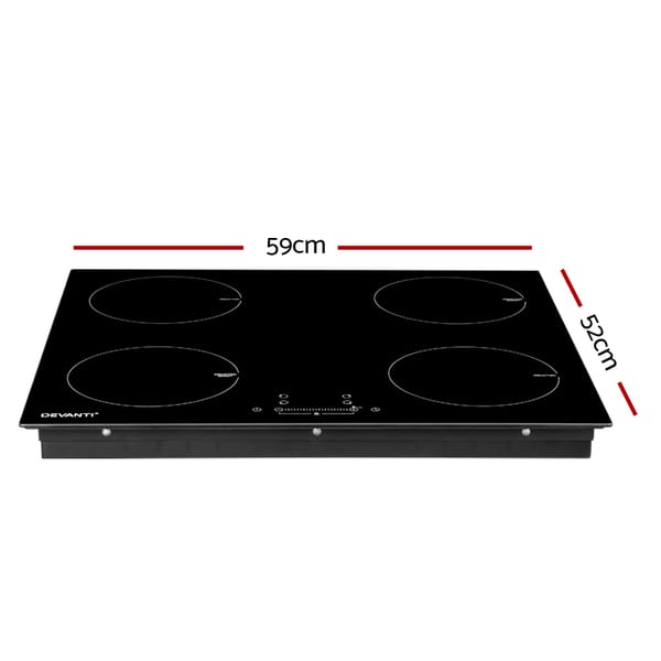 Devanti Induction Cooktop 60cm Electric Cooker - Image 2