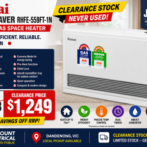 Rinnai RHFE-559FT-1N Natural Gas Space Heater - Clearance Stock