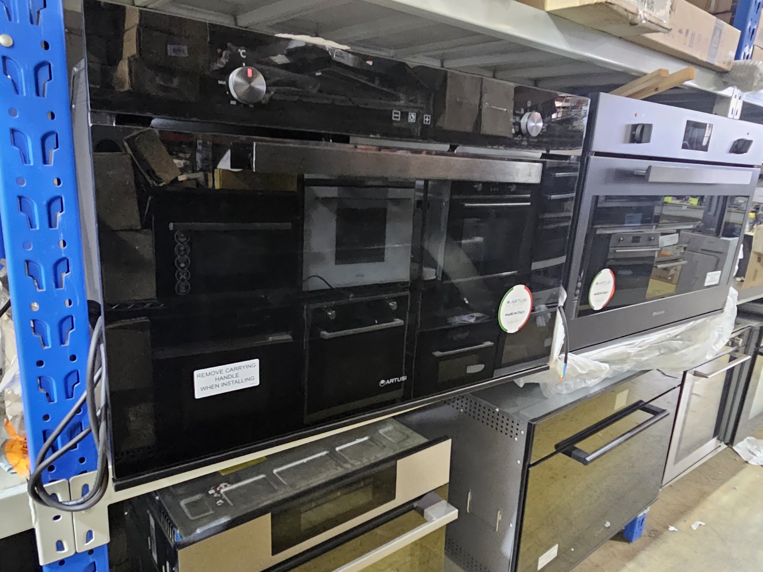 Artusi AO960B 90cm Built-In Electric Oven Black – 115L – Ex Display - Image 2