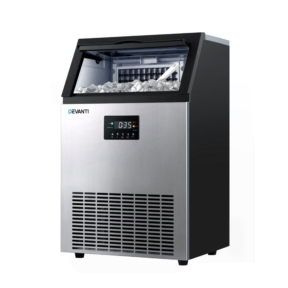 Devanti 60kg Commercial Ice Maker with 15kg Storage Bin - Image 8