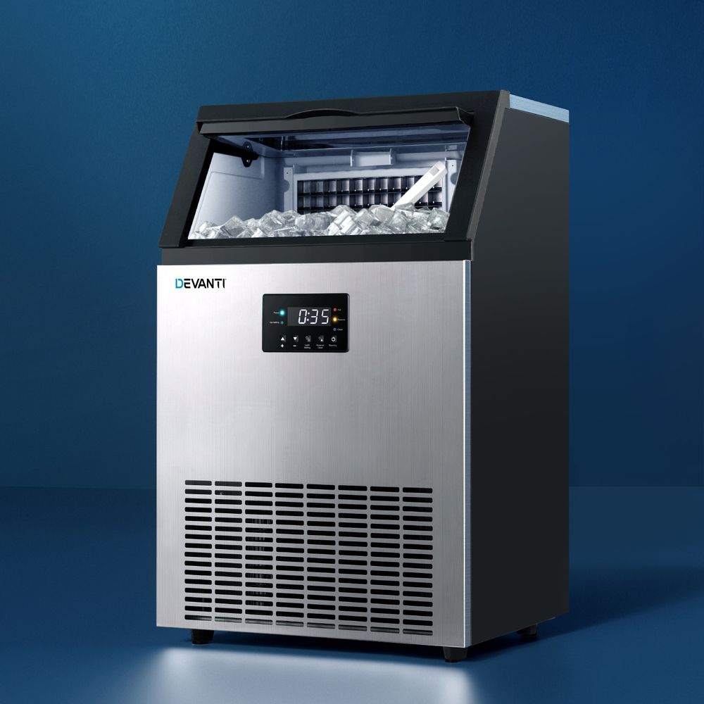 Devanti 60kg Commercial Ice Maker with 15kg Storage Bin - Image 2