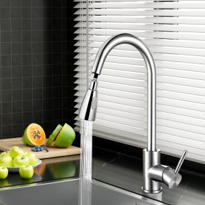 Cefito chrome pull-out kitchen mixer tap TAP-A-82H11-SI