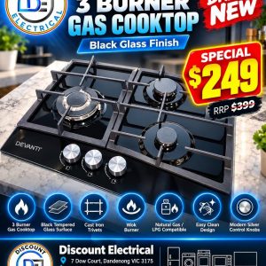 Devanti CT-GAS-3B-BK