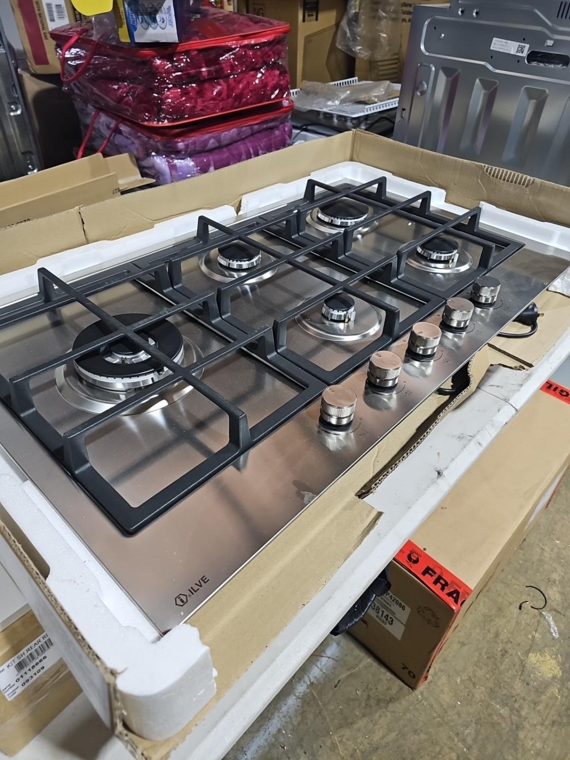 ILVE HCL90SCK/SS Pro Line 90cm 5-Burner Gas Cooktop – Brand New - Image 4